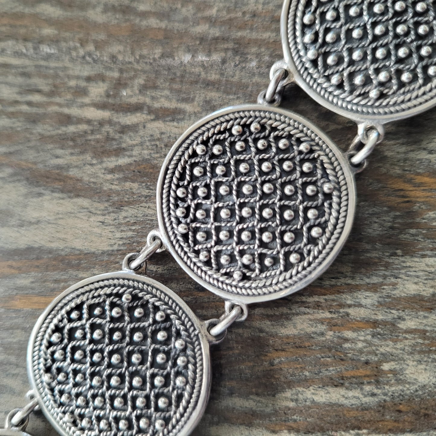 Connected Andean Medallions Bracelet