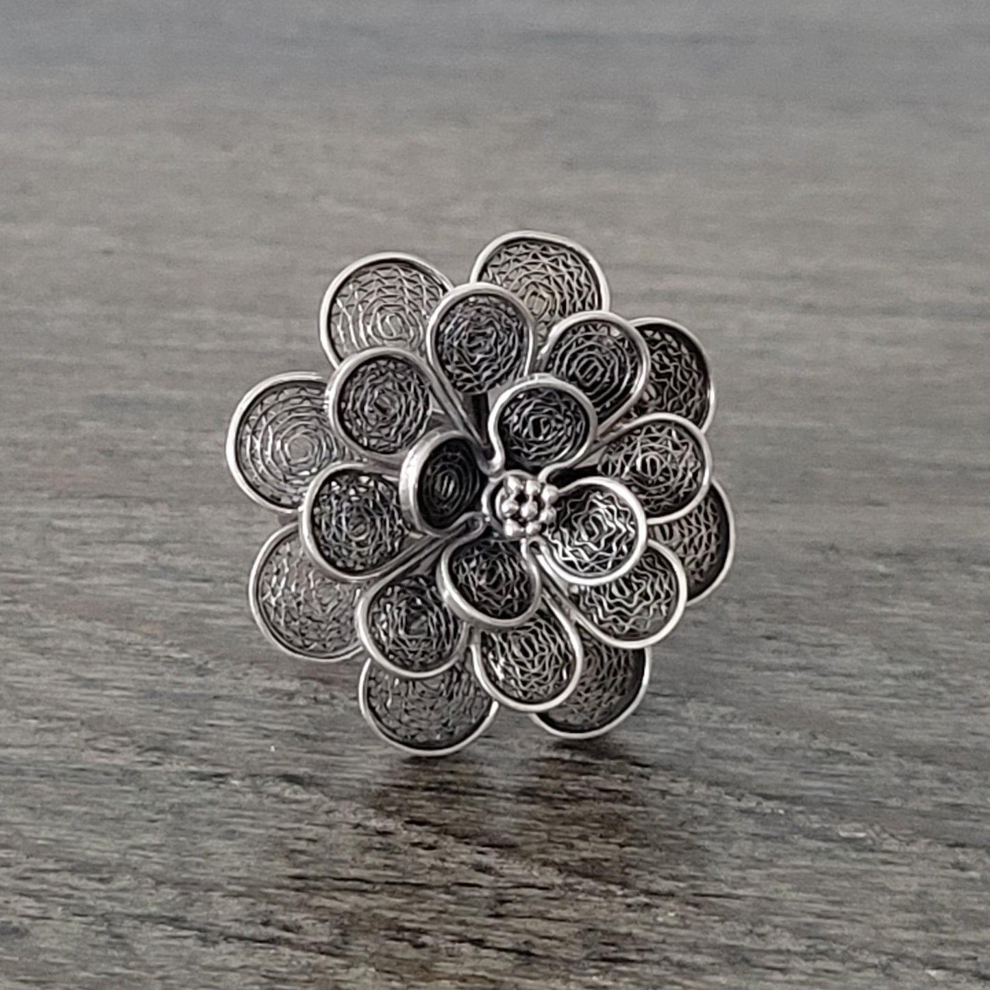 "Silver Blossom" Ring
