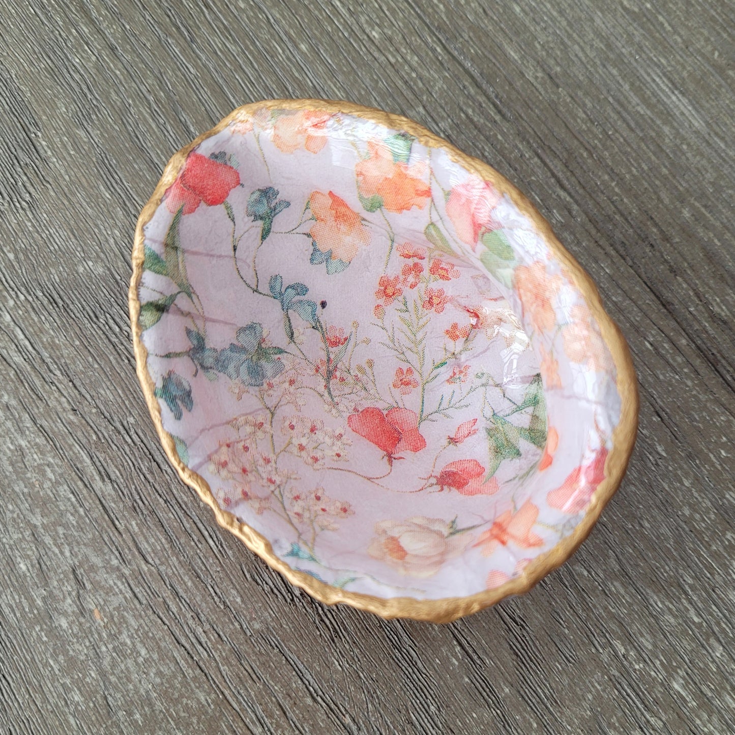 Decoupage Chilean Abalone Shell Trinket - Small