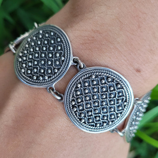 Connected Andean Medallions Bracelet